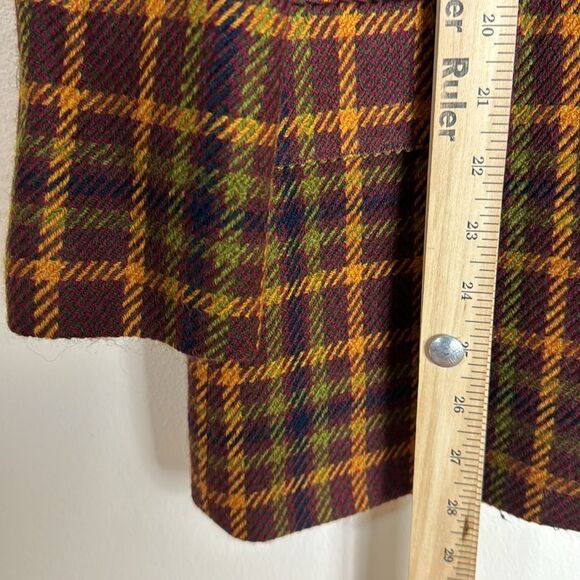 benard holtzmam ladies colorful checkered wool plaid blazer size m/L - Picture 6 of 8